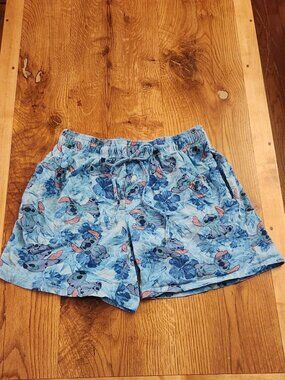 Lilo & Stitch Blue Shorts with drawstring